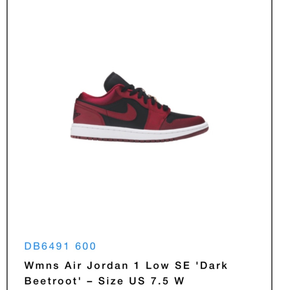 Womens Air Jordan 1 Low SE 'Dark Beetroot'
